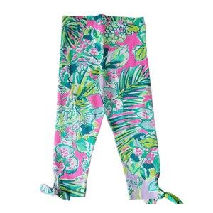Lilly Pulitzer Girls Maia Capri Legging Early Bloomer Size M 6-7 NWOT